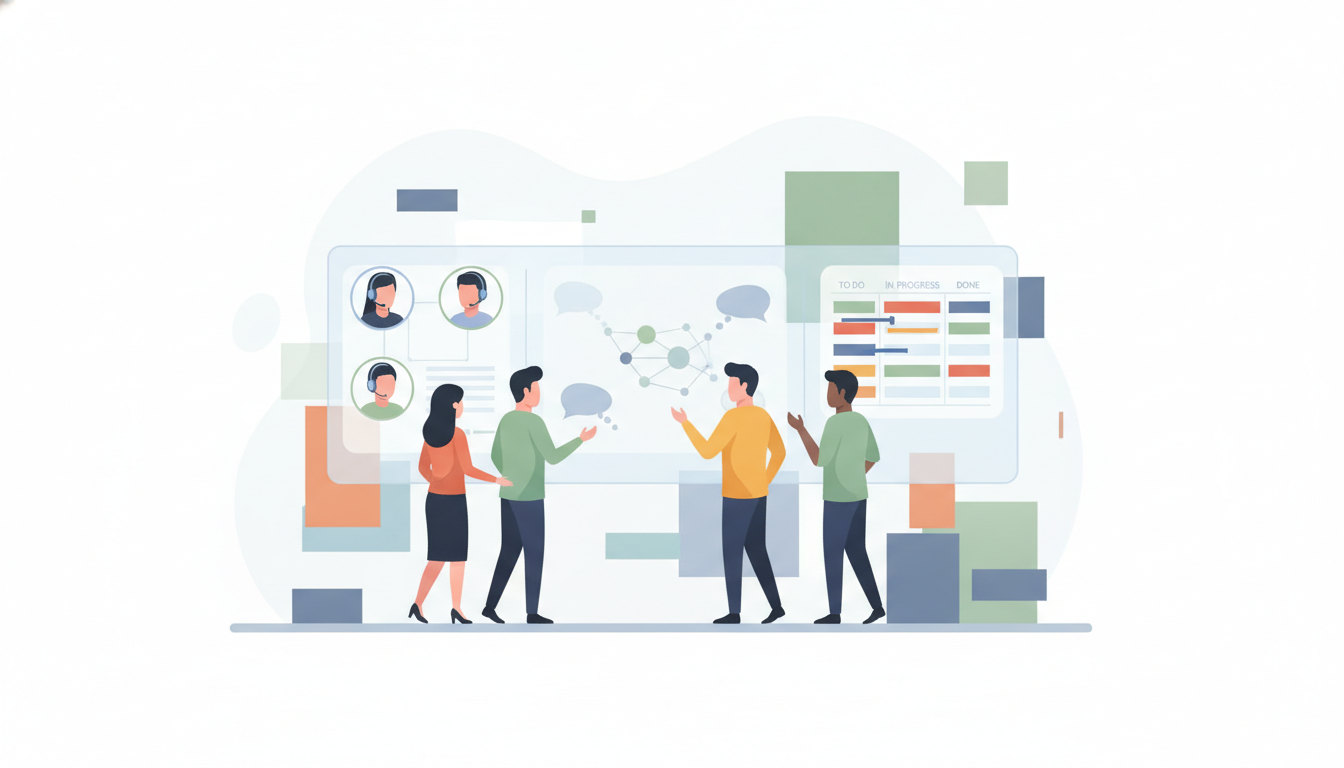 Alinhamento global entre Scrum Masters e facilitadores de diferentes regiões. Fonte: Criação própria com IA