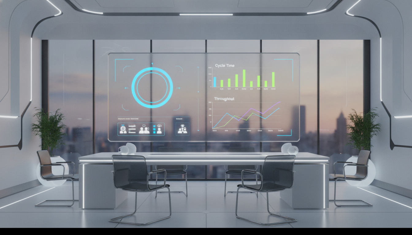 Métricas ágeis integradas ajudam a guiar o planejamento do time. Fonte: Geração Agile com IA