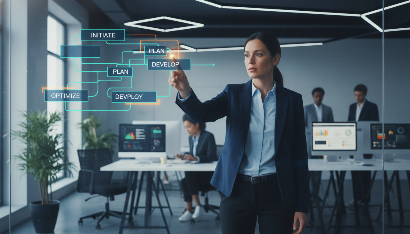 O Product Owner atua como a ponte estratégica entre negócios e tecnologia. Fonte: Criação própria com IA